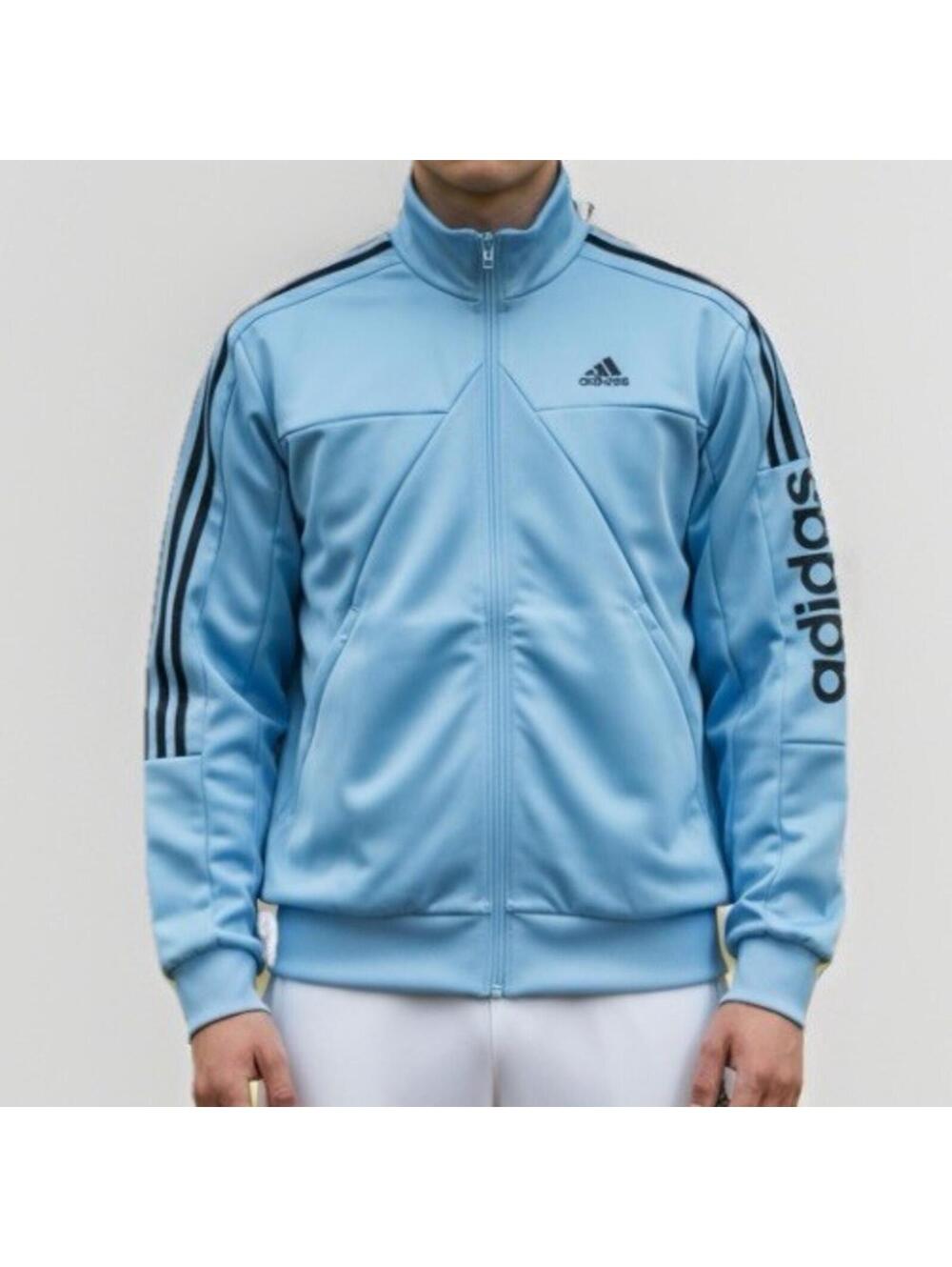 Adidas Tiro  Full Zip Track Jacket Mens Blue  Athletic Med